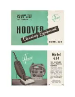 Hoover 634 Manual preview