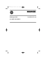 Hoover A.CLASS 1600 ACM16 Instructions For Use Manual preview