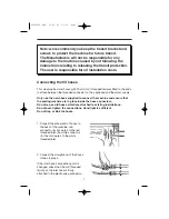 Preview for 7 page of Hoover A.CLASS 1600 ACM16 Instructions For Use Manual