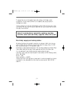 Preview for 10 page of Hoover A.CLASS 1600 ACM16 Instructions For Use Manual