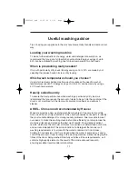 Preview for 11 page of Hoover A.CLASS 1600 ACM16 Instructions For Use Manual