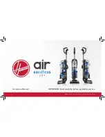 Предварительный просмотр 1 страницы Hoover air lift Instruction Manual