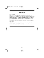 Предварительный просмотр 18 страницы Hoover ASM 160 Instructions For Use Manual