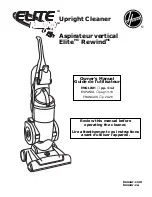 Предварительный просмотр 1 страницы Hoover Aspirateur vertical Elite Rewind Owner'S Manual