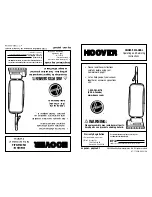 Hoover C1320 - Commercial Lightweight 12" Signature Upright Vacuum Owner'S Manual предпросмотр