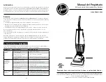 Предварительный просмотр 9 страницы Hoover C1433-010 - COMPANY Commercial Guardsman Bagless Upright Vacuum Operating, And Servicing  Instructions