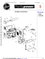 Hoover C2094 - Portapower Commercial Vacuum Cleaner Schematic Diagram предпросмотр