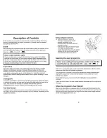 Preview for 12 page of Hoover CA 232 Instructions For Use Manual