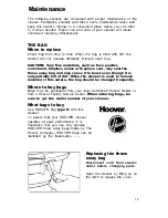 Предварительный просмотр 13 страницы Hoover Celebrity IV S3137 Operating Manual