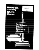 Предварительный просмотр 1 страницы Hoover Celebrity QS S3181 Owner'S Manual