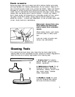 Предварительный просмотр 9 страницы Hoover Celebrity QS S3181 Owner'S Manual