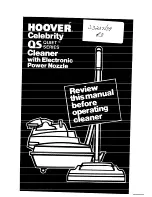 Hoover Celebrity S3237 Operating Manual preview