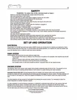 Preview for 3 page of Hoover CH83 Safety, Operation And Maintenance Manual With Parts List