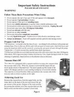 Preview for 6 page of Hoover CH83000 Owner'S Manual