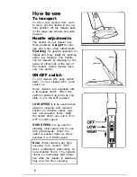 Предварительный просмотр 5 страницы Hoover Concept one Instuctions