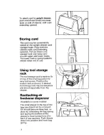 Предварительный просмотр 8 страницы Hoover concept two U4211 Owner'S Manual