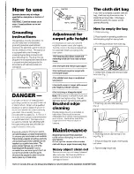 Preview for 2 page of Hoover Conquest 14 Instructions Manual