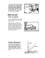 Preview for 8 page of Hoover Convertible U4119 Owner'S Manual