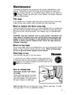 Preview for 15 page of Hoover Convertible U4119 Owner'S Manual