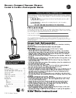 Предварительный просмотр 1 страницы Hoover Corded & Cordless Rechargeable Instructions Manual