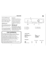 Preview for 5 page of Hoover Crystaljet D 821 User Manual