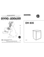 Предварительный просмотр 1 страницы Hoover DH 835 Manual