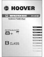 Preview for 1 page of Hoover DYC 8813BX Instruction Book