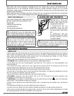 Preview for 27 page of Hoover DYC 8813BX Instruction Book