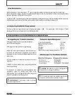 Preview for 96 page of Hoover DYC 8813BX Instruction Book