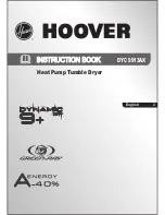 Preview for 1 page of Hoover DYC 9913AX Instruction Book