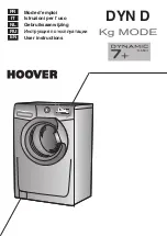 Hoover DYN D Series User Instructions предпросмотр