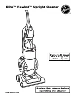 Предварительный просмотр 1 страницы Hoover Elite Rewind U5509 Owner'S Manual