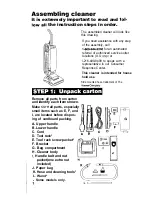 Предварительный просмотр 4 страницы Hoover Elite Supreme S1211 Owner'S Manual