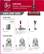 Hoover EMERGE Quick Start Manual предпросмотр