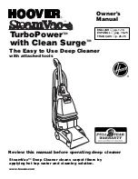 Предварительный просмотр 1 страницы Hoover F5912900 Owner'S Manual