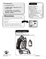 Preview for 3 page of Hoover F6210 Manual