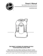 Hoover FH10025 Owner'S Manual preview