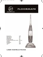 Hoover FloorMate, SpinScrub Floor Mate Spin Scrub Hard Floor Cleaner User Instructions предпросмотр