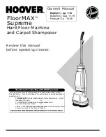 Hoover FloorMAX FloorMAX Supreme Owner'S Manual preview