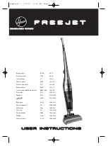 Hoover Freejet User Instructions предпросмотр