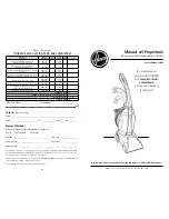 Предварительный просмотр 17 страницы Hoover Fusion U5180-900 Owner'S Manual