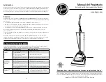 Предварительный просмотр 9 страницы Hoover Guardsman C1431010 Operating, And Servicing  Instructions