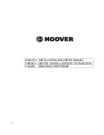 Hoover HBVS985TX Installation And User Manual preview