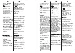 Предварительный просмотр 20 страницы Hoover HDB 284 User Instructions