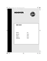 Preview for 1 page of Hoover HDC 60E User Manual