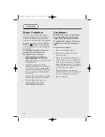 Preview for 10 page of Hoover HDC 75 TEX User Manual