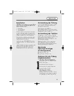 Preview for 19 page of Hoover HDC 75 TEX User Manual