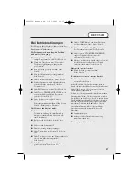 Preview for 27 page of Hoover HDC 75 TEX User Manual