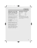 Preview for 37 page of Hoover HDC 75 TEX User Manual