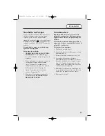 Preview for 43 page of Hoover HDC 75 TEX User Manual